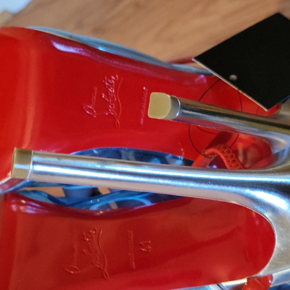 Aqua Ronda Pvc Christian Louboutin Heels - Picture 5 of 8